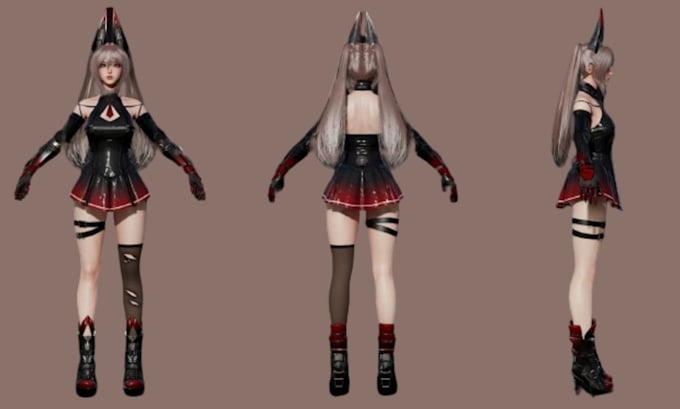 Create 3d model vrchat avatar nsfw sfw furry metahuman character ...