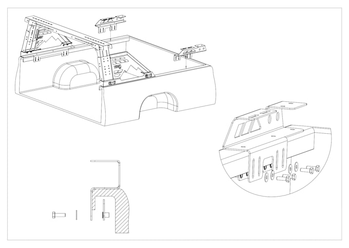 design 3d models or 2d drawings using solidworks