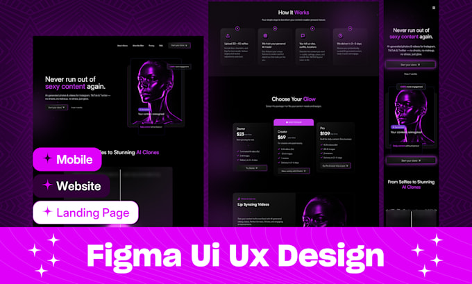 Design website ui ux and landing page ui ux in figma by Zenui2023 | Fiverr