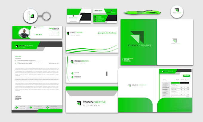 design professional business stationery set