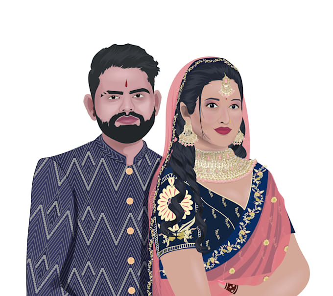 make high quality vector portraits