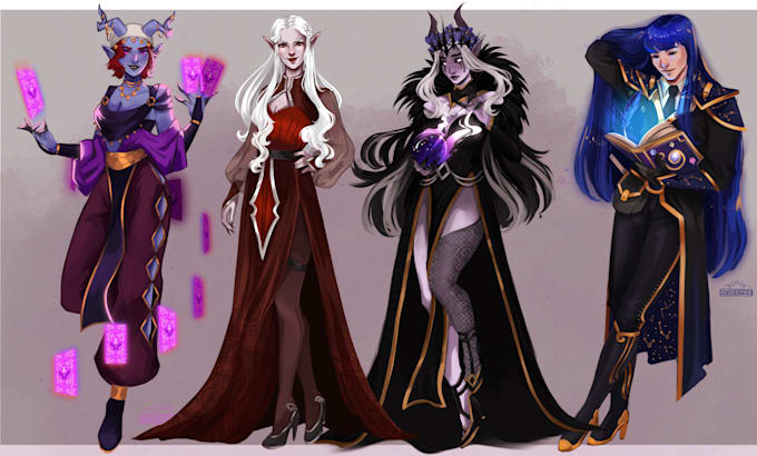 draw your dnd character with one or two outfits