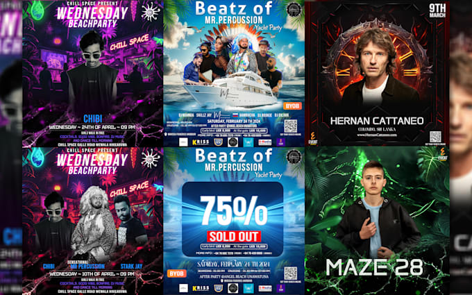 design a  flyer for your event, party or rave