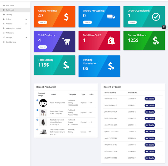 ecommerce website online store website development