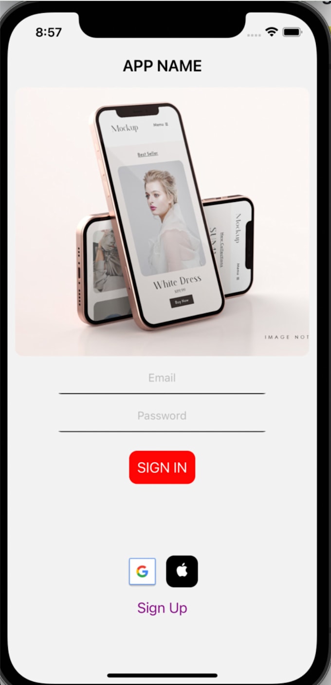 develop custom designed mobile application with react native