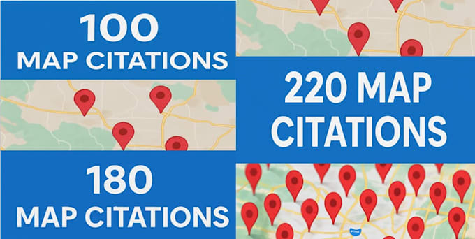 do 220 google maps citations for, USA canada and india, UK
