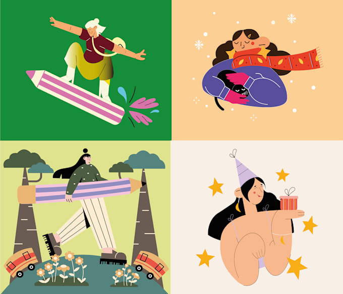 create modern flat vector illustration