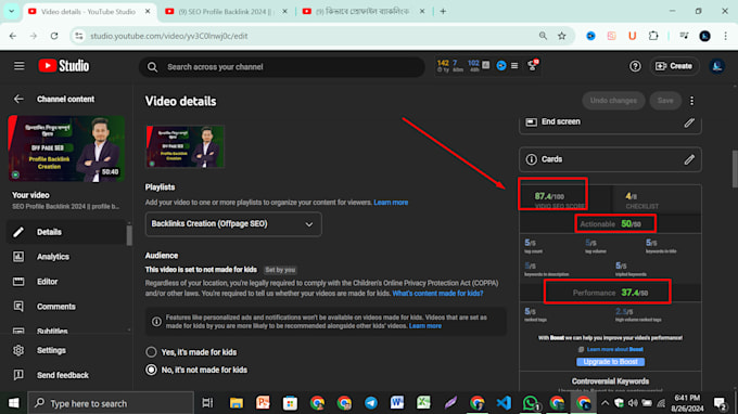 rank youtube video seo and channel optimization organic growth with vidiq