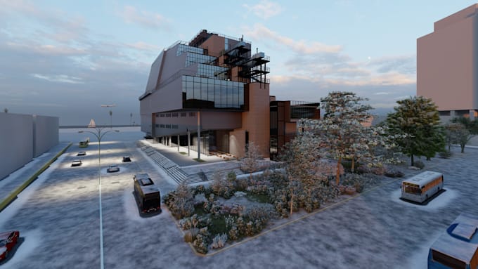 do 3d rendering for interior and exterior spaces