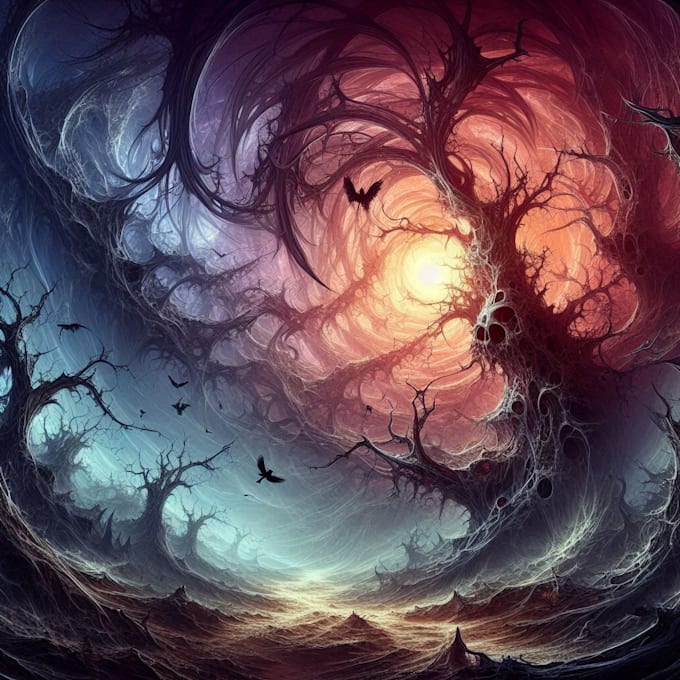 make fantasy anime landscape, background illustration