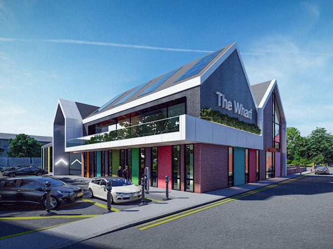 create stunning 3d renderings, architecture concepts
