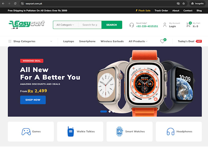 make responsive ecommerce website using wordpress or shopify