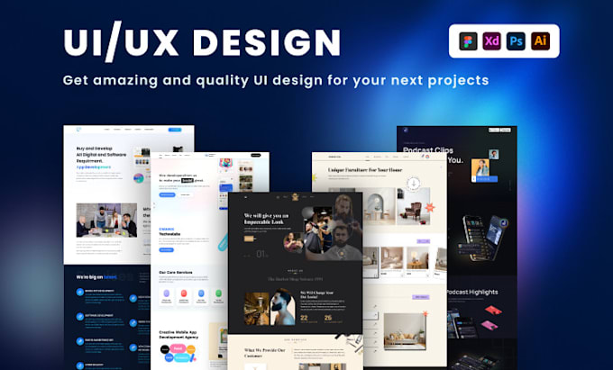 do ui ux design, website ui design, mobile app ui ux design, dashboard design