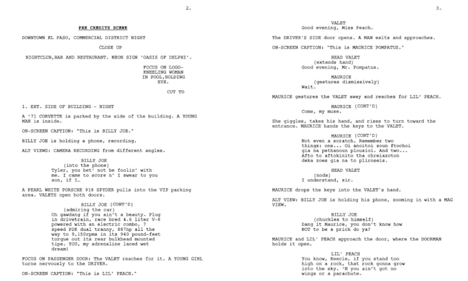 edit, format, and proofread your script with final draft
