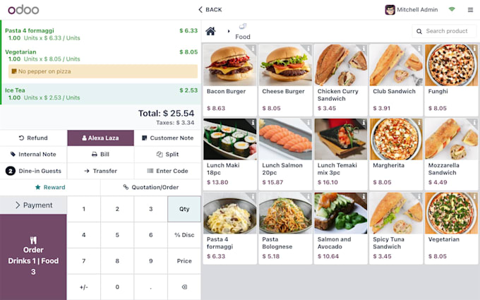 setup and customize odoo pos for your restaurant, cafe or retail store