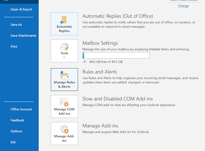 configure and fix microsoft outlook 365 email issues remotely