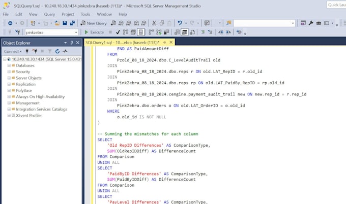 write sql queries, database projects, erd and optimization