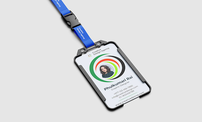 make modern id card, badge, lanyards within 24 hours