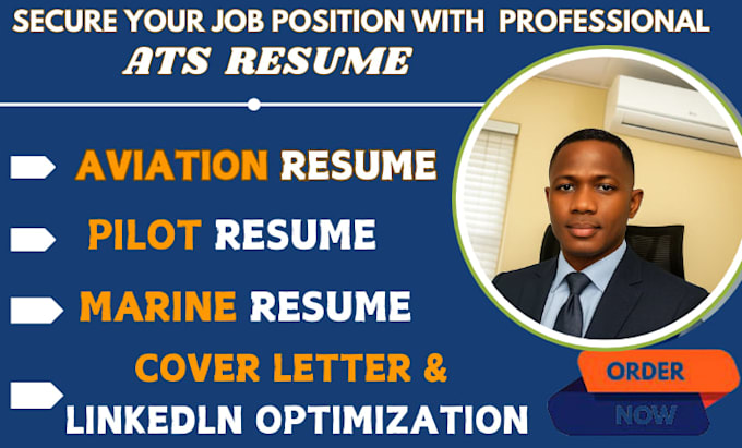 write ats optimized aviation pilot marine tech software engineering resume