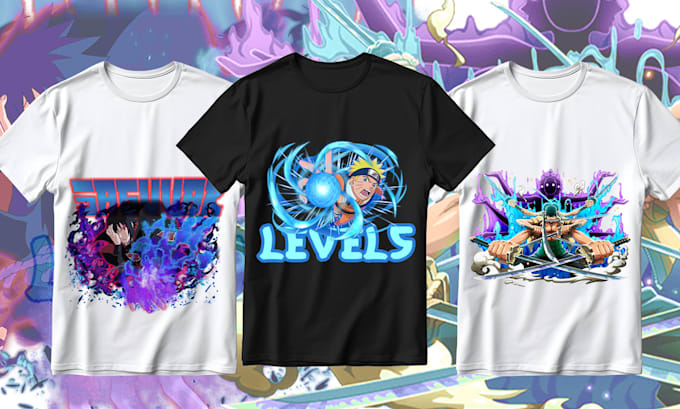 create an anime t shirt design for you