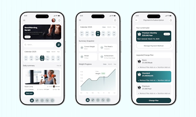 Design modern app ui ux mockup wireframe prototype for ios and android ...