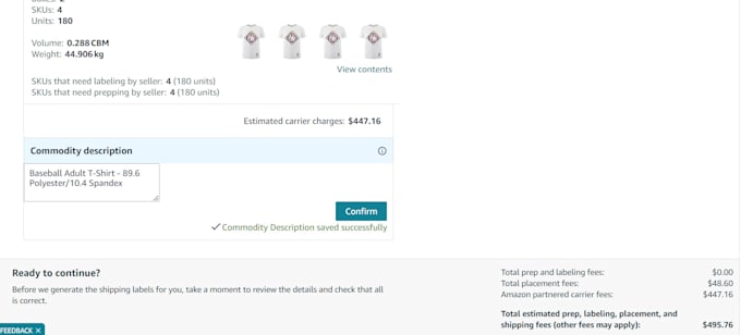 create amazon fba shipment plan and print labels