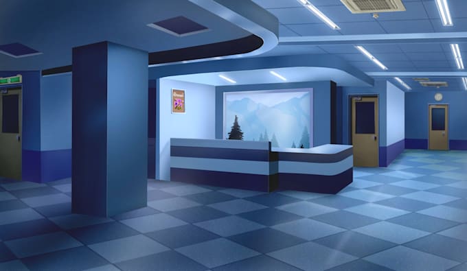 draw background of rooms, environments, visual novel, vtuber