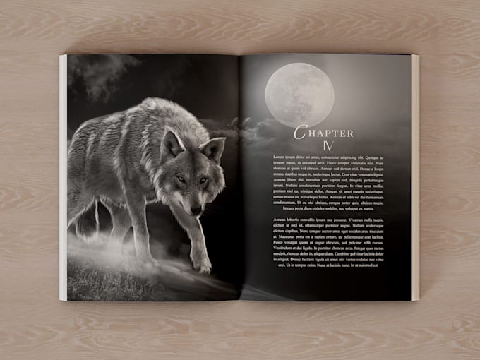 create chapter spreads or interior artwork for your book