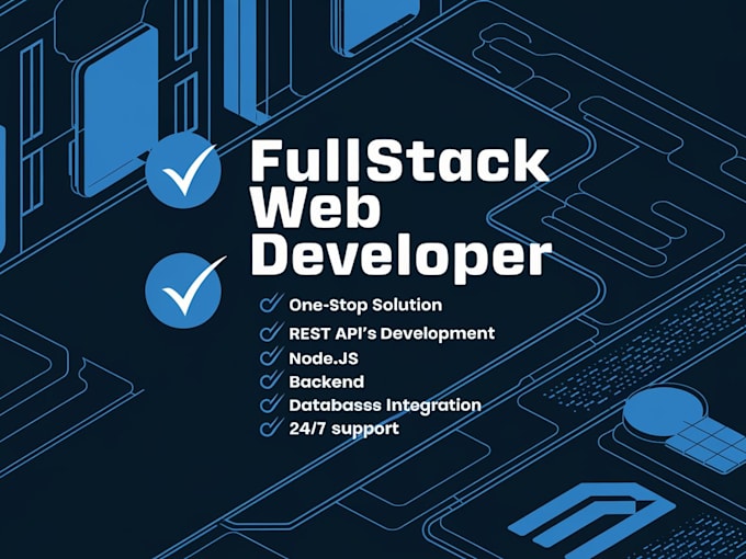 develop full stack web apps using react js node js django