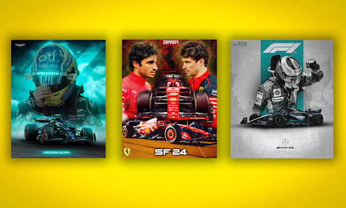 design different stunning car posters designs