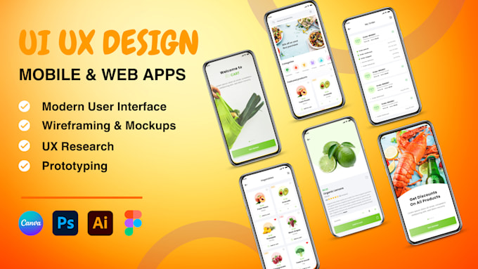 Design professional mobile apps and website ui ux design on figma by ...