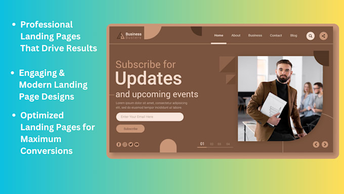 Design landing page website with html css bootstrap or tailwind by Qazi ...