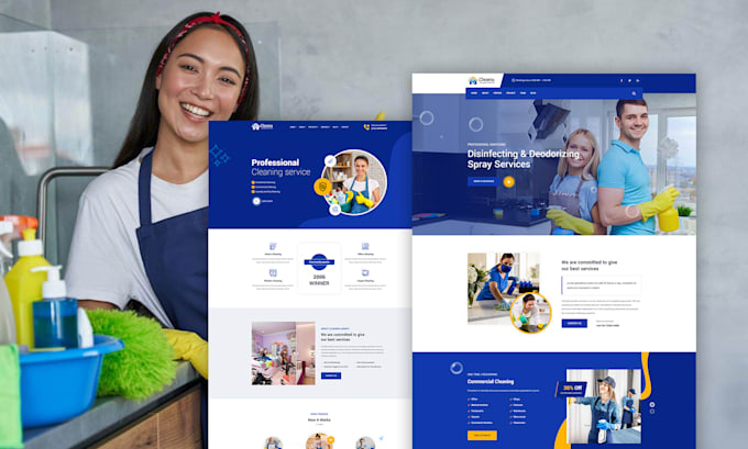 build cleaning company website and cleaning website