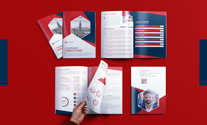 design corporate brochure, presentation, annual report