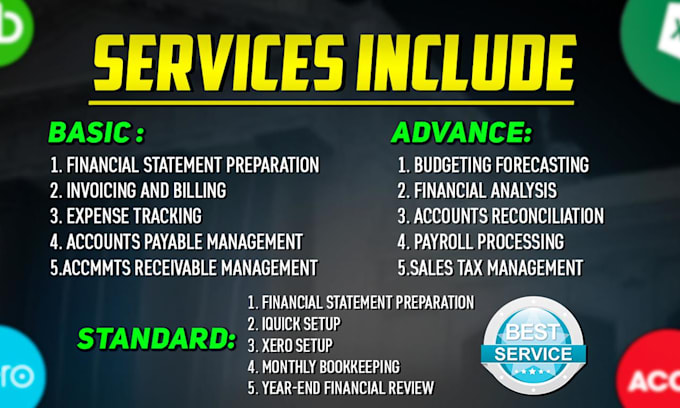 provide professional bookkeeping and accounting services