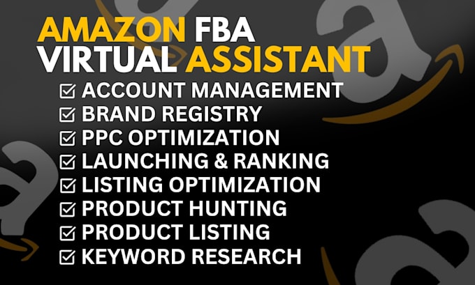 be your expert amazon fba virtual assistant, amazon store manager
