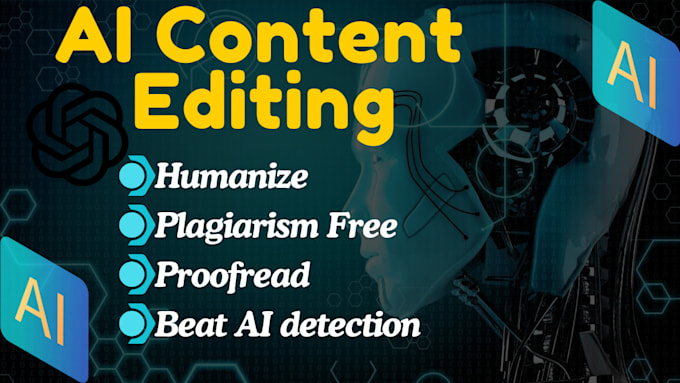 proofread, ai, plagiarism free and humanize content in hours