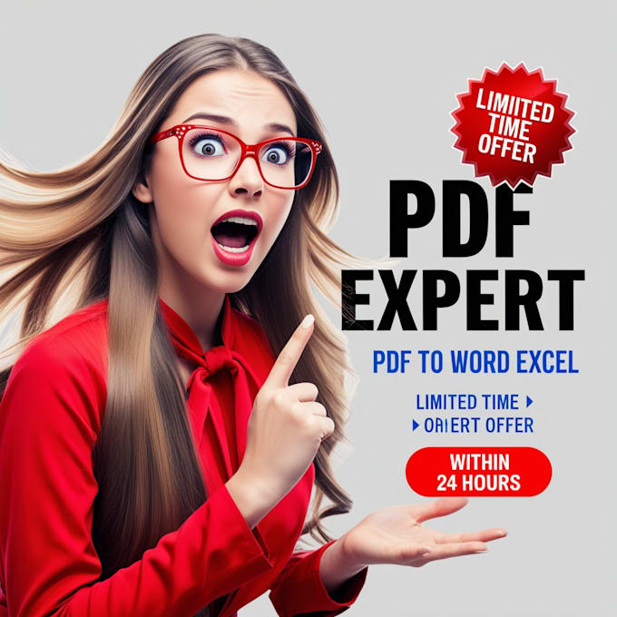 convert pdf to word, accurate pdf to excel within 24 hours, fast typing