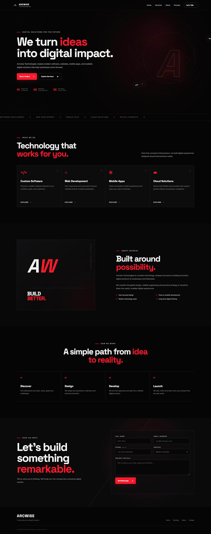 create a responsive website using HTML, CSS, javascript, or react
