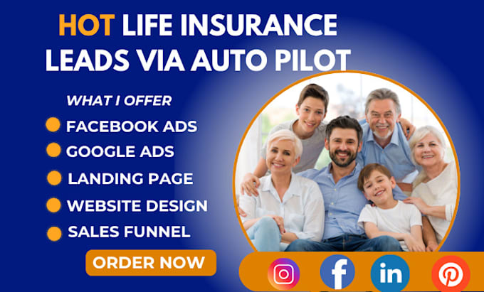 verified life insurance leads iul leads via facebook, instagram, google ads