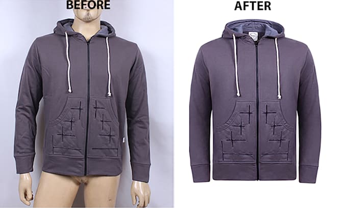 do ghost mannequin neck joint wrinkle remove clothing creases remove
