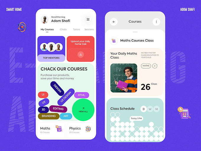 build elearning app, quiz app, educational app, online course app, game app