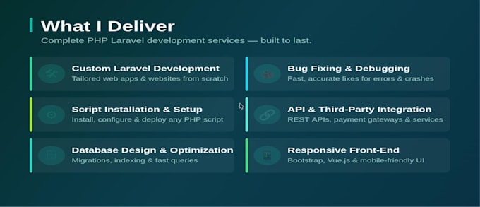 develop, customize and fix your PHP laravel website expertly