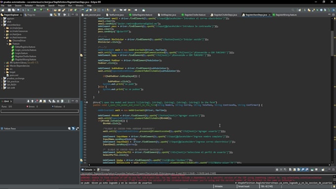 do automation test for you project on selenium