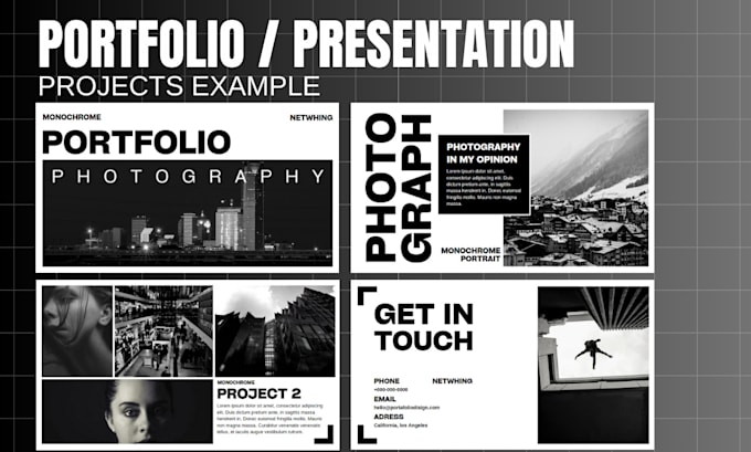 create your company, services or products portfolio
