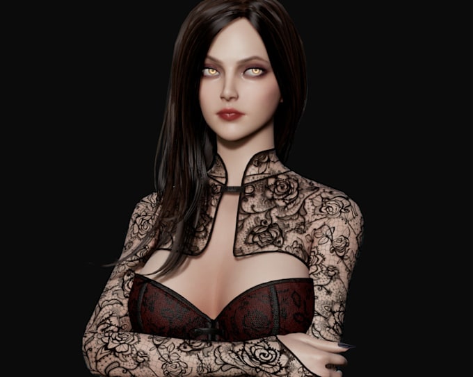 turn 2d to3d, photorealistic nsfw,port 3d to dayz,daz studio,fix face expression
