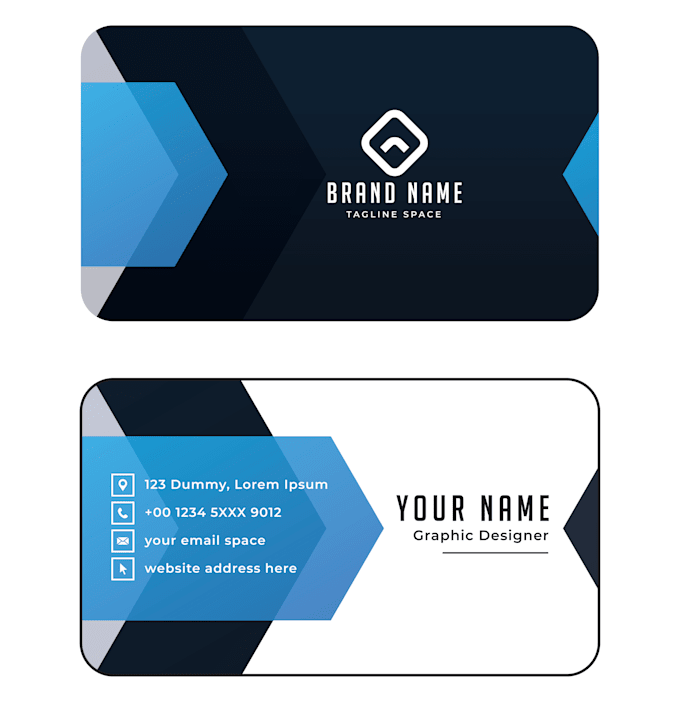 make stylish visiting card