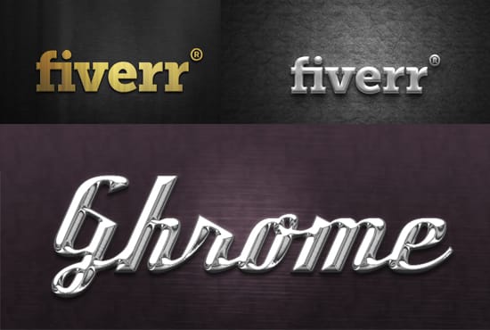 Download Create Metal Gold Silver And Chrome Logo Mockup 15 Styles By Synonym049 Fiverr