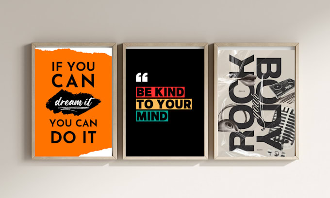 design eye catching typography posters for your brand