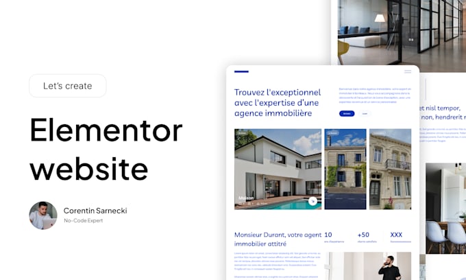 develop your professional wordpress website with elementor